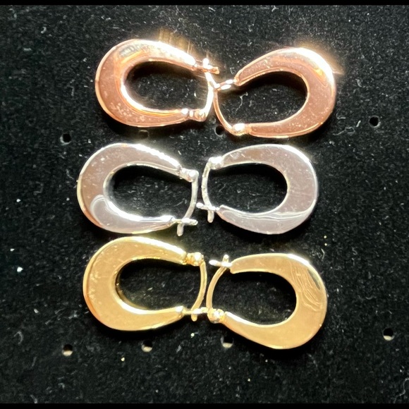 Gold Hoop Earring Set - Picture 1 of 7